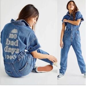 Free People Marci No Bad Days Coveralls Medium